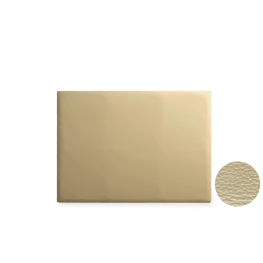 Cabeceira Estofada NEUS Pele Sintética 90x120x5 cm - Dourado - Moonia