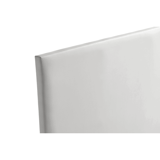 Cabeceira Estofada NEUS Pele Sintética 130x120x5 cm - CINZA CLARO - Moonia