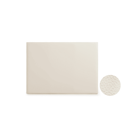 Cabeceira Estofada NEUS Pele Sintética 90x120x5 cm - Branco escuro - Moonia