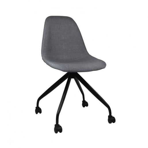 Cadeira Secretária com Rodas Basic cinza 85,7x46,5x55,5cm Thinia Home