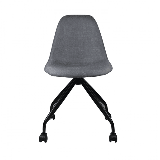 Cadeira Secretária com Rodas Basic cinza 85,7x46,5x55,5cm Thinia Home