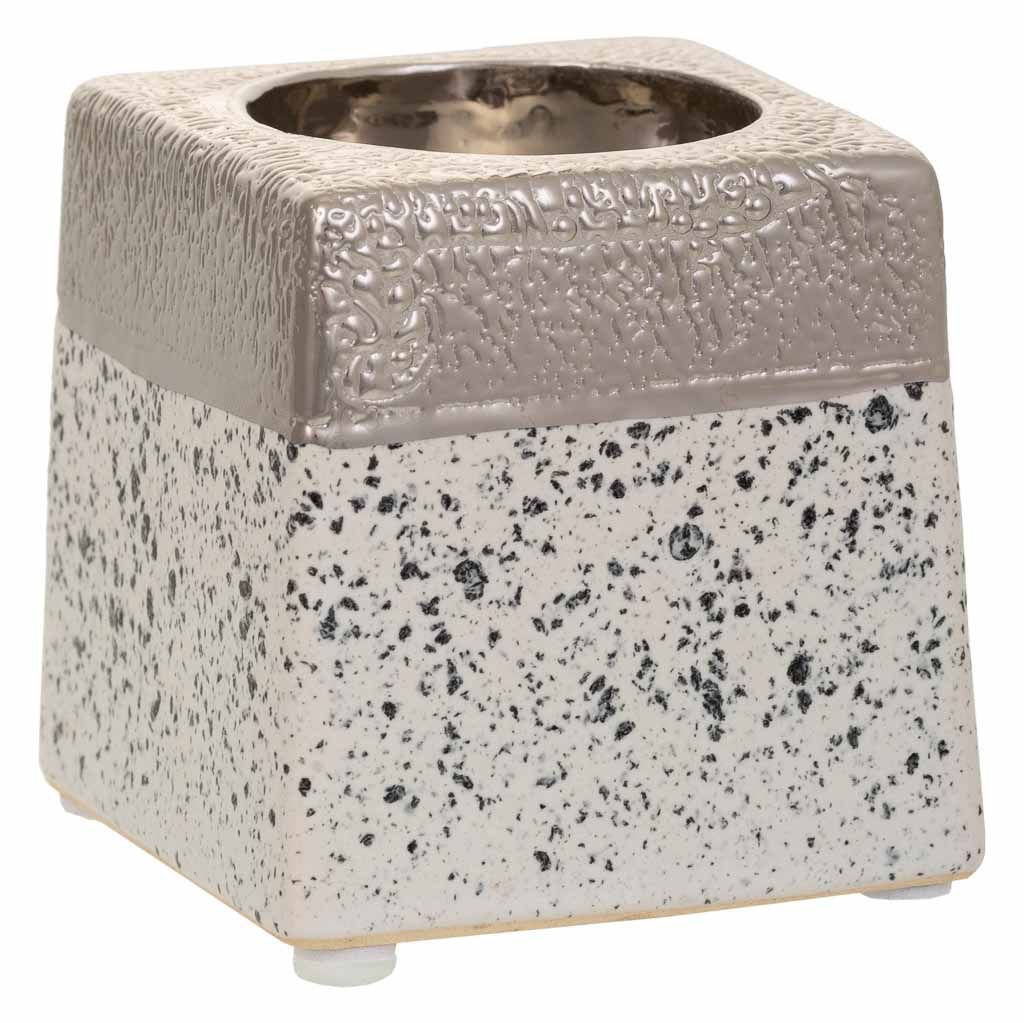 Portavelas de cerámica 7x7x7 cm