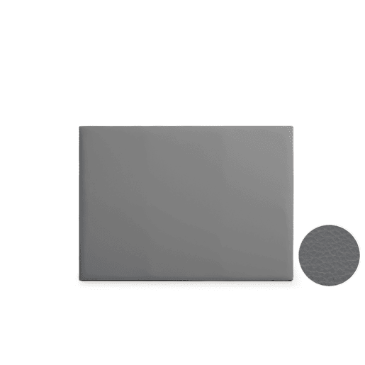 Cabeceira Estofada NEUS Pele Sintética 210x120x5 cm - CINZA ESCURO - Moonia