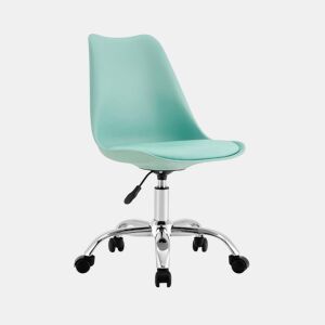Cadeira Secretária com Rodas Eyre Verde 97x47x58cm Thinia Home