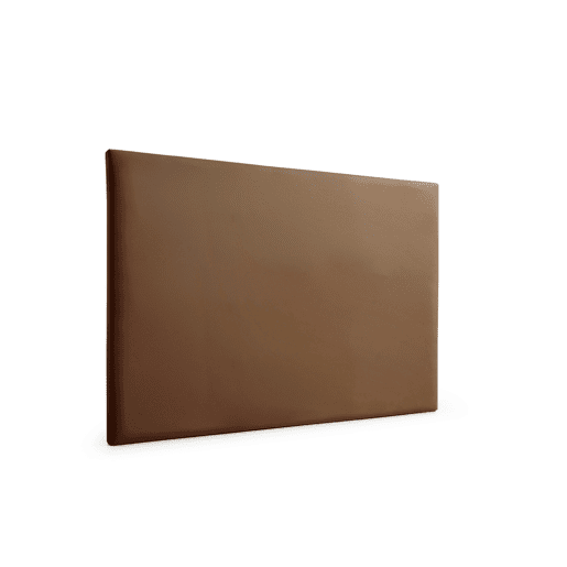 Cabeceira Estofada NEUS Pele Sintética 190x120x5 cm - Castanho - Moonia