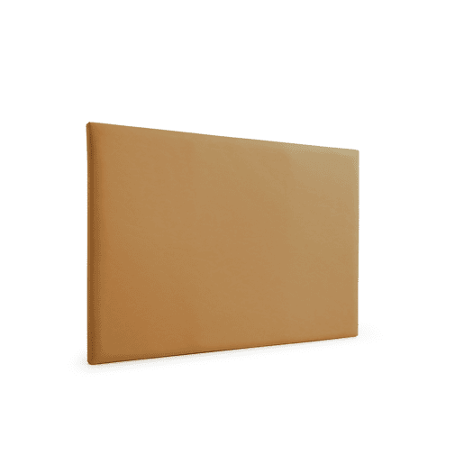 Cabeceira Estofada NEUS Pele Sintética 100x120x5 cm - Castanho Claro - Moonia