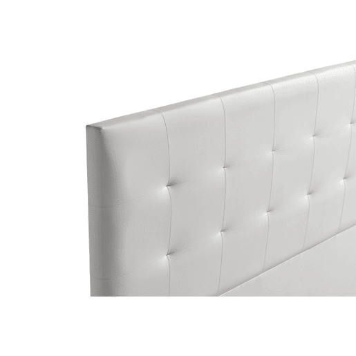 Cabeceira Estofada ATENEA Pele Sintética 90x120x8 cm - CINZA CLARO - Moonia