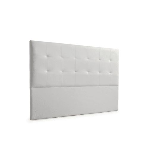 Cabeceira Estofada ATENEA Pele Sintética 210x120x8 cm - CINZA CLARO - Moonia