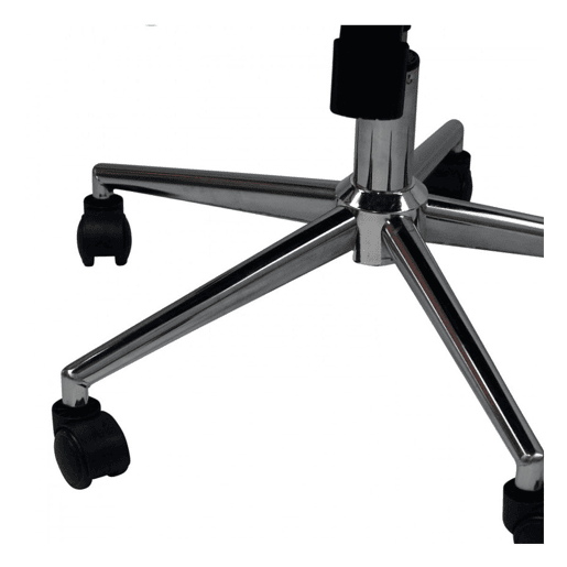 Cadeira Secretária com Rodas Elegance marrom 116x89x60cm Thinia Home