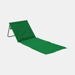 Tapete de Praia Dobrável Acolchoado com Encosto Verde 153x51x42cm Thinia Home