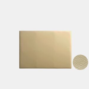 Cabeceira Estofada NEUS Pele Sintética 130x120x5 cm - Dourado - Moonia