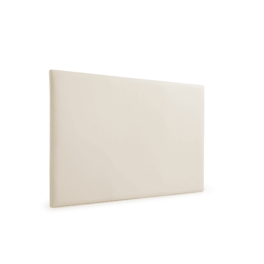 Cabeceira Estofada NEUS Pele Sintética 100x120x5 cm - Branco escuro - Moonia