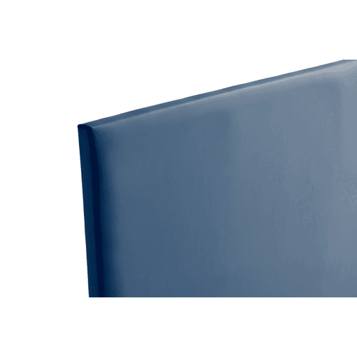 Cabeceira Estofada NEUS Pele Sintética 90x120x5 cm - AZUL ESCURO - Moonia