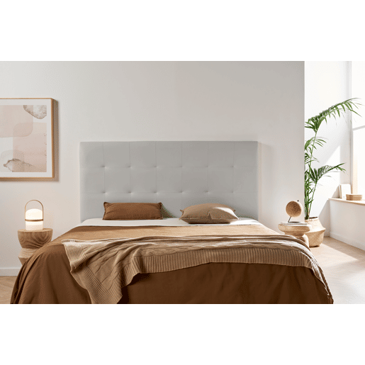 Cabeceira Estofada ATENEA Pele Sintética 170x120x8 cm - CINZA CLARO - Moonia Cabeceira Estofada ATENEA Pele Sintética 170x120x8 cm - CINZA CLARO - Moonia