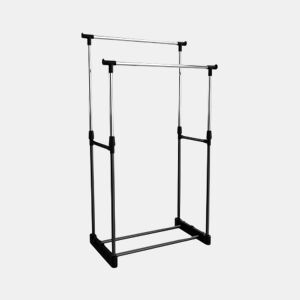 Cabide Duplo Burro Bife Cinza 74x42x157cm Thinia Home
