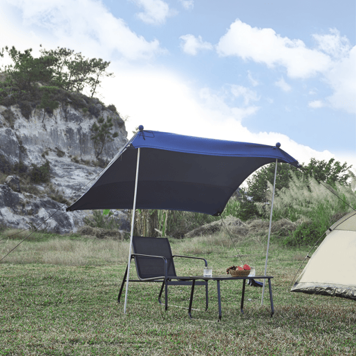 Dossel de praia em Lycra Bernheze 4 sacos recarregáveis 200x200x170cm - Azul pro.tec