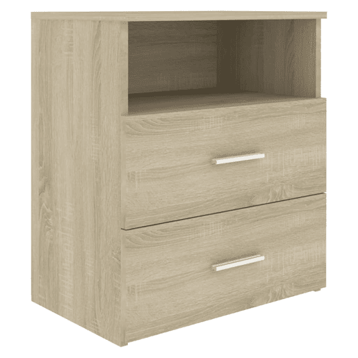 vidaXL Mesa de cabeceira 50x32x60 cm cor carvalho sonoma