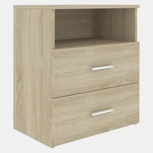 vidaXL Mesa de cabeceira 50x32x60 cm cor carvalho sonoma