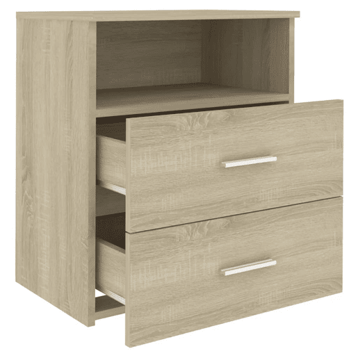vidaXL Mesa de cabeceira 50x32x60 cm cor carvalho sonoma
