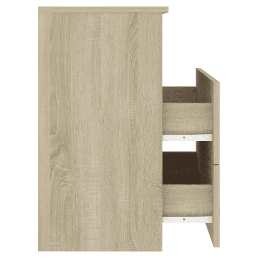 vidaXL Mesa de cabeceira 50x32x60 cm cor carvalho sonoma