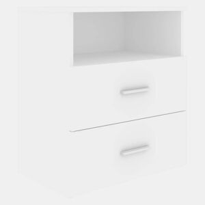 vidaXL Mesa de cabeceira 50x32x60 cm branco