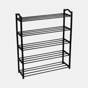 Sapateira 5 Prateleiras Sir Preto 63x20x79cm Thinia Home