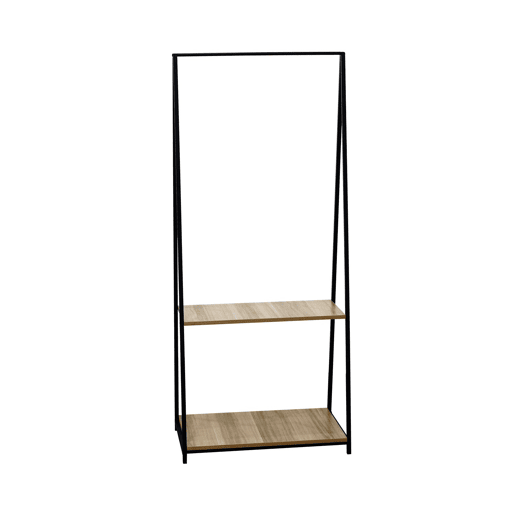Cabide Triangular de Metal Osto com 2 Prateleiras 150x64x40cm 7house
