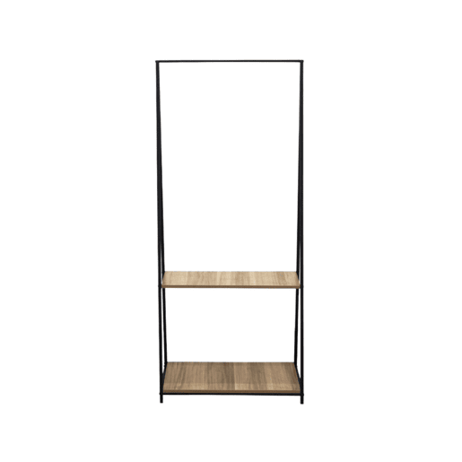Cabide Triangular de Metal Osto com 2 Prateleiras 150x64x40cm 7house