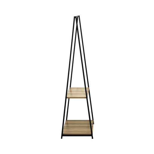 Cabide Triangular de Metal Osto com 2 Prateleiras 150x64x40cm 7house
