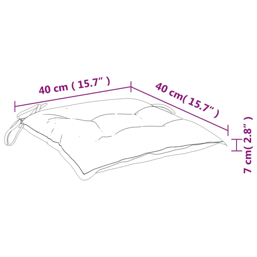vidaXL Cadeiras de jardim c almofadões antracite 2 pcs teca maciça