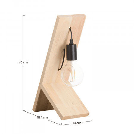 Candeeiro de mesa Natural Rua Vintage 18.4x13x45cm 7hSevenOn Deco