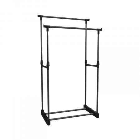 Cabide Duplo Burro Preto 77x39x157cm 7house