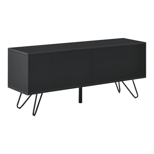 Cómoda Bollebygd com tecnologia Push-Open Metal 46,5 x 110 x 30 cm Sala de estar Preto en.casa