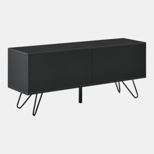 Cómoda Bollebygd com tecnologia Push-Open Metal 46,5 x 110 x 30 cm Sala de estar Preto en.casa