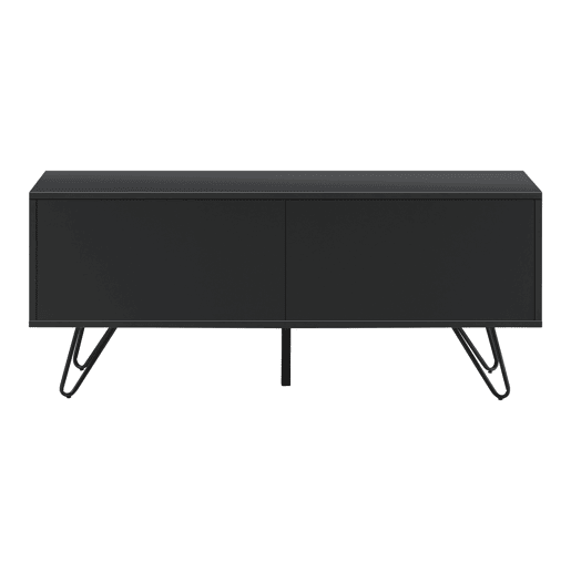 Cómoda Bollebygd com tecnologia Push-Open Metal 46,5 x 110 x 30 cm Sala de estar Preto en.casa