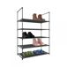 Zapatero Metálico con 5 Baldas Thinia Home Zapatero Metálico con 5 Baldas Thinia Home Plateado