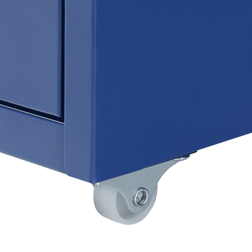 Armário de arquivo móvel Kökar com 5 gavetas 69x28x41 cm aço - Azul en.casa