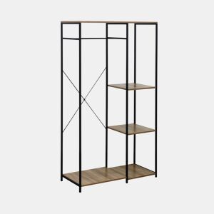 Cabide de metal e madeira Oilu 167x90x40,4cm 7house