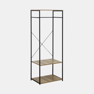 Cabide de metal e madeira Oinu 167x60x40,4cm 7house