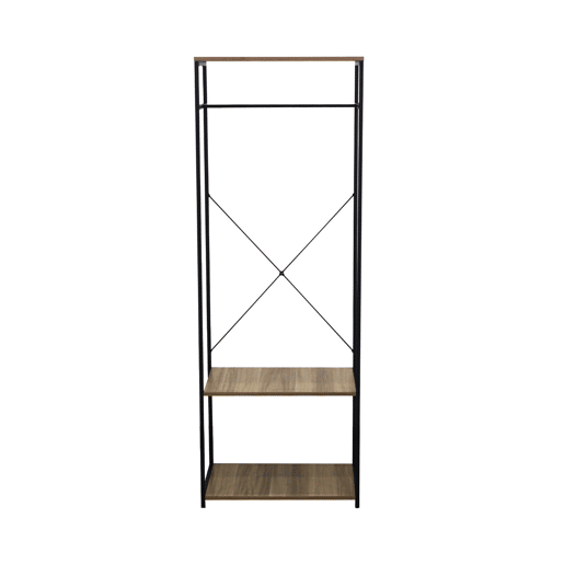 Cabide de metal e madeira Oinu 167x60x40,4cm 7house