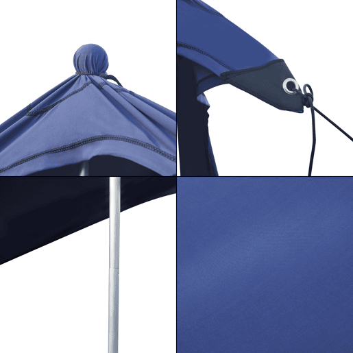 Dossel de praia em Lycra Bernheze 4 sacos recarregáveis 270x270x210cm - Azul pro.tec
