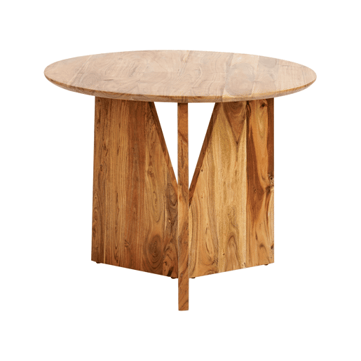 Mesa de jantar ARRAN Castanho 100 cm 100 cm Madeira de acácia