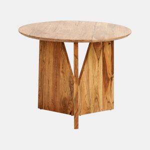Mesa de jantar ARRAN Castanho 100 cm 100 cm Madeira de acácia