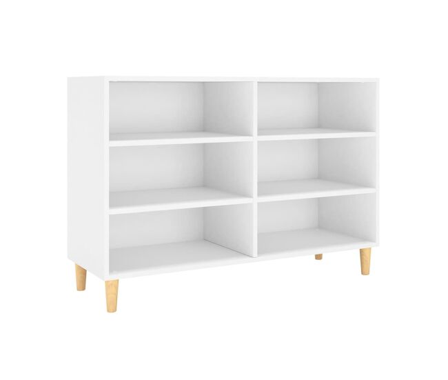 Vidaxl aparador de madera de ingeniería blanco 103,5x35x70 cm