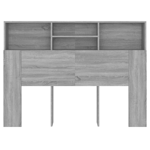 vidaXL Armário de cabeceira 140x19x103,5 cm sonoma cinzento