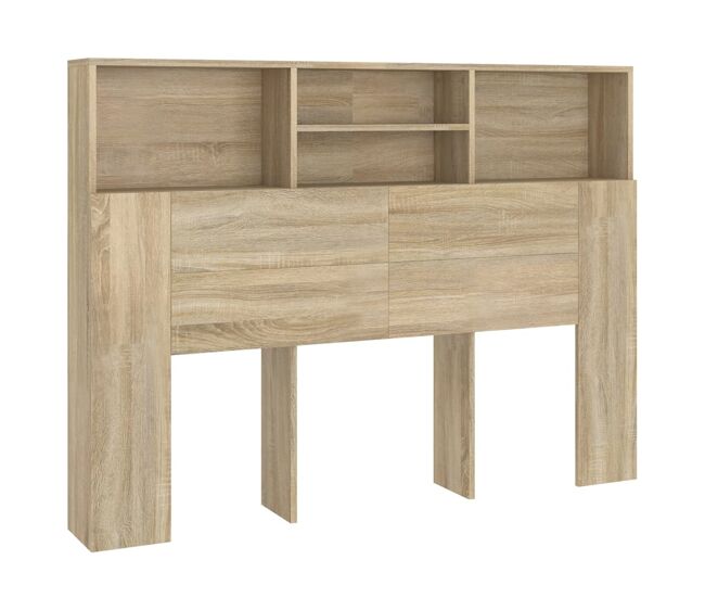 Vidaxl cabecero de cama roble sonoma 140x19x103,5 cm