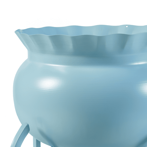 Suporte para plantas Altena 2 níveis metal 60x27x27cm - Azul claro en.casa Suporte para plantas Altena 2 níveis metal 60x27x27cm - Azul claro en.casa
