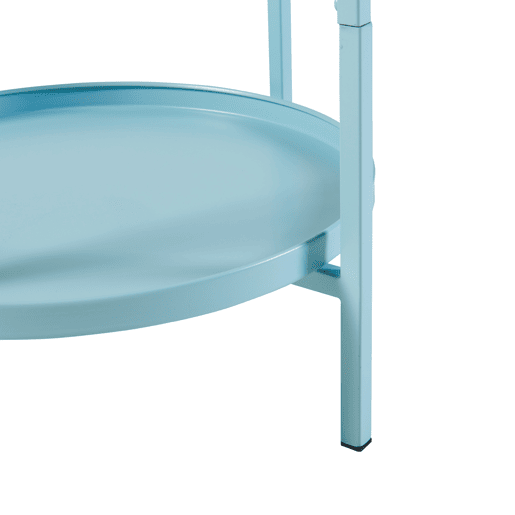 Suporte para plantas Altena 2 níveis metal 60x27x27cm - Azul claro en.casa Suporte para plantas Altena 2 níveis metal 60x27x27cm - Azul claro en.casa