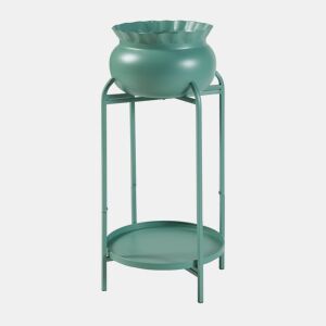 Suporte para plantas Altena 2 níveis metal 60x27x27cm - Verde en.casa