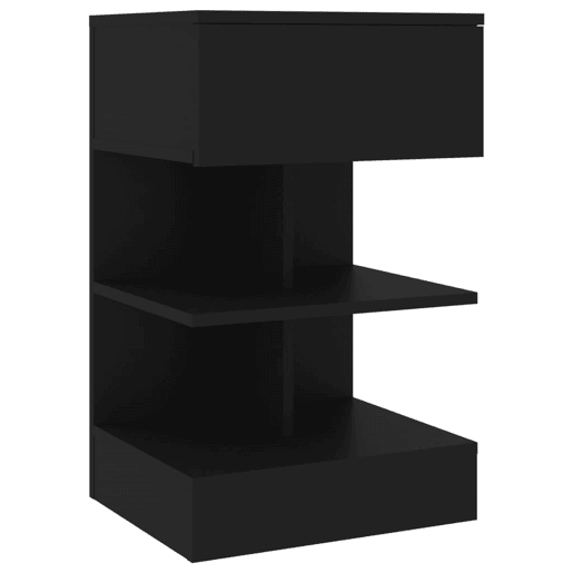 vidaXL Mesa de cabeceira 40x35x65 cm derivados de madeira preto vidaXL Mesa de cabeceira 40x35x65 cm derivados de madeira preto